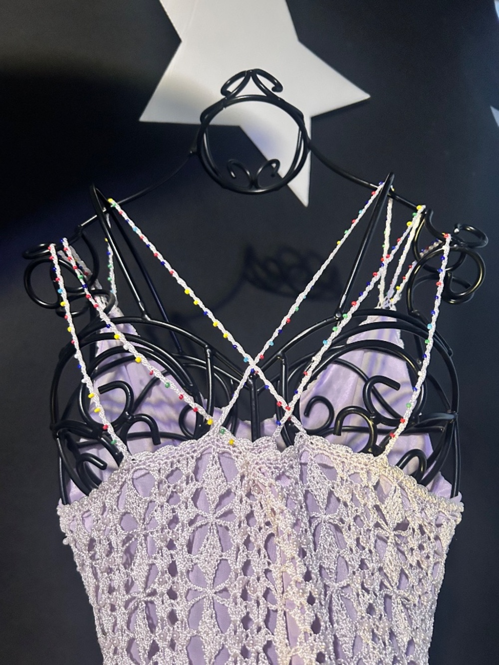 Beautiful Beaded weblike Tank Top - Picture 8 of 11